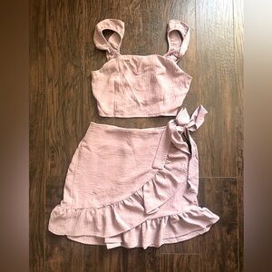 Pink Lily Skort set